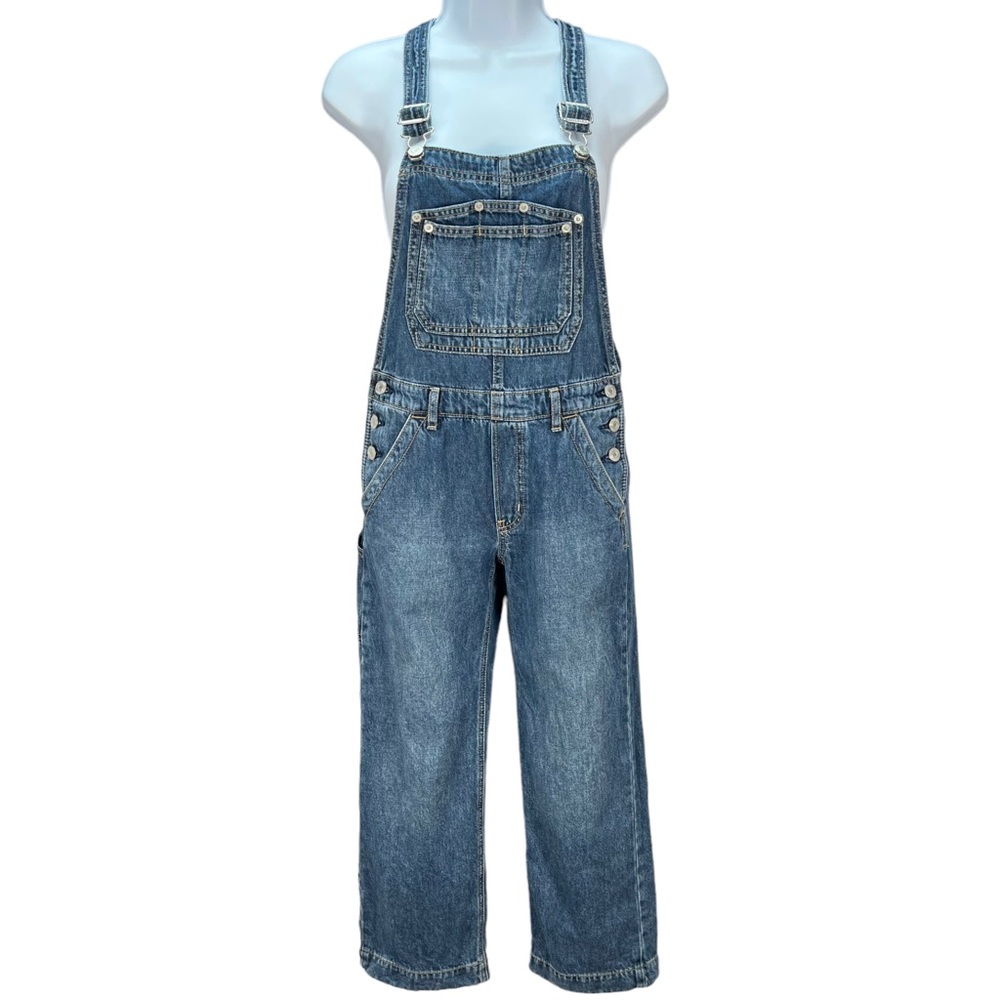 GAP Teen Size Large 100% Cotton Blue Denim Bib Overalls‎